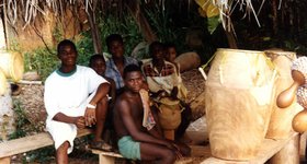 I bought a drum from these boys at the side of the road.