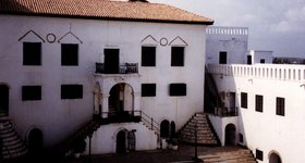 Cape Coast Castle. The slave trading fort.