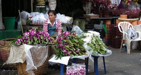 Flower market.