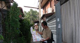 Lost in the back-alleys of Bangkok.