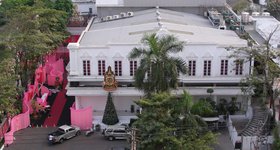 The view from my living room window: Bangkok's most famous cabaret/brothel - the Pegasus Club. How convenient!