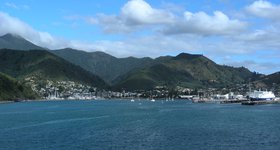 The small ferry-port town of Picton