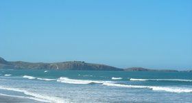 The coast between Dunedin and Christchurch