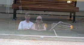 Lois and I on the Manly Ferry.