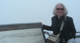 Lois enjoying the drawing of the view.