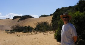 Most of Fraser Island is also covered in tourists in hats with cameras.