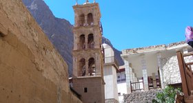 The Monastery of St. Catherine, at the foot of Mt. Sinai