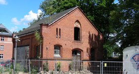 The last few buildings were still under renovation - this is the gatehouse