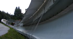 Bobsled run from the 1976 Winter Olympics