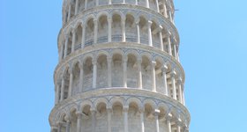 If you hold your camera at the right angle, it's just a standard mediaeval tower